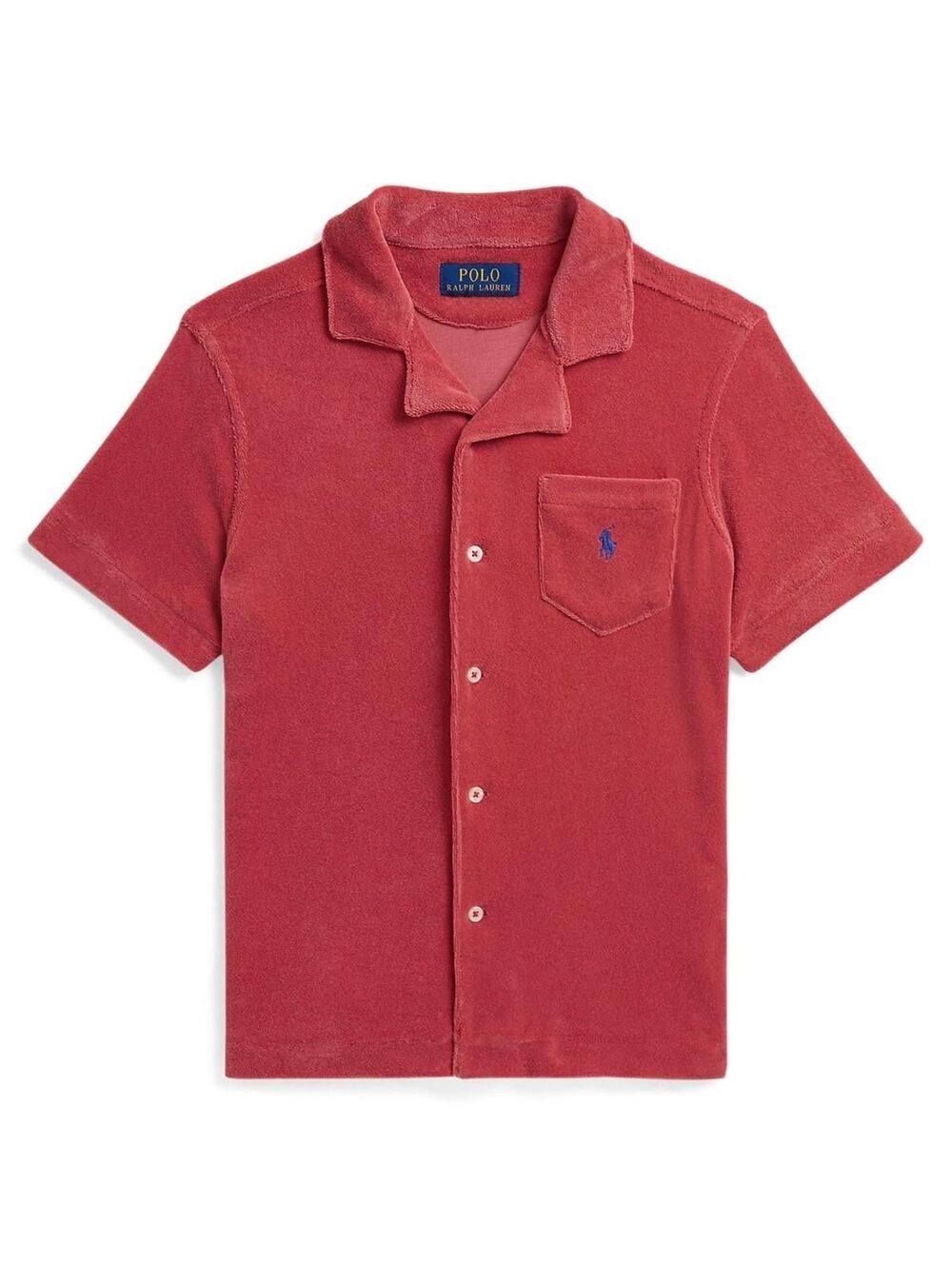 Polo Ralph Lauren Boys 8-20 Terry Camp Shirt - Nantucket Red